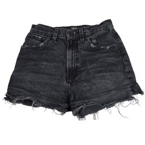 BDG Urban Outfitters Shorts Women's 26 Black Denim Girlfriend High Rise Cutoff
